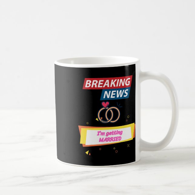 Breaking News Jag ska gifta mig med bruden Groo Kaffemugg (Höger)