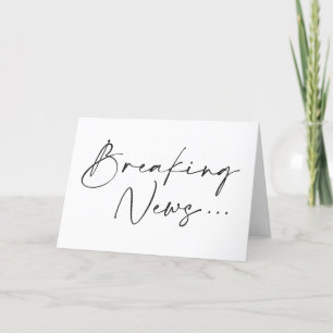 Breaking News Minimalist Gravid annons Meddelande