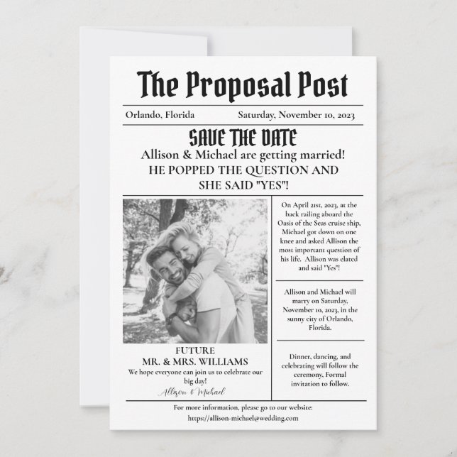 Breaking News: Spara datumet för vårt specialevene Inbjudningar (Framsida)