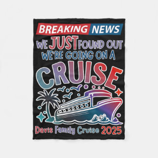 Breaking News Vi Åker På En Kryssning Surpris Krys Fleecefilt
