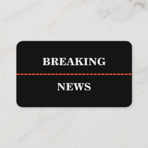 Breaking News Visitkort