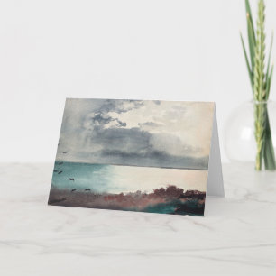 Breaking Storm, Kusten i Maine   Winslow Homer Kort