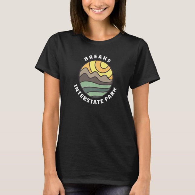 Breaks Interstate Park Kentucky KY Vacation Souven T Shirt (Framsida)