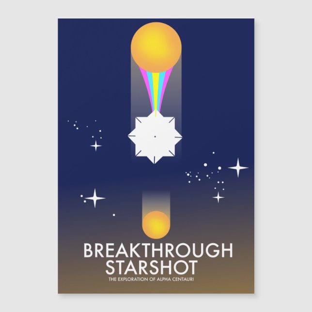 Breakthrough Starshot Retro Rymdkonst (Framsida)