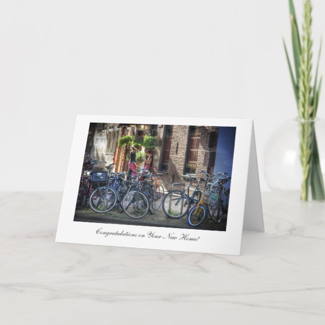 Breaktime i Amsterdam-Grattisar på New Home Kort (Framsida)