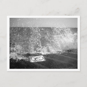 Breakwall, Sjö Michigan, Chicago, IL Vykort