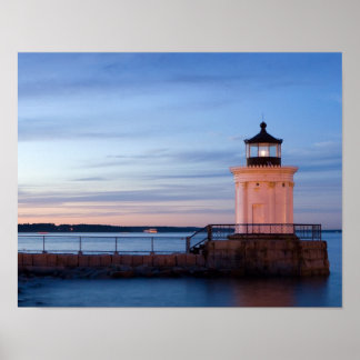 Breakwater Light (Kryp Light) 11 x 14 Skriv ut Poster
