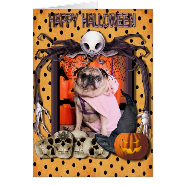 Breanna - Pug - Freeman Hälsningskort (Framsidan)