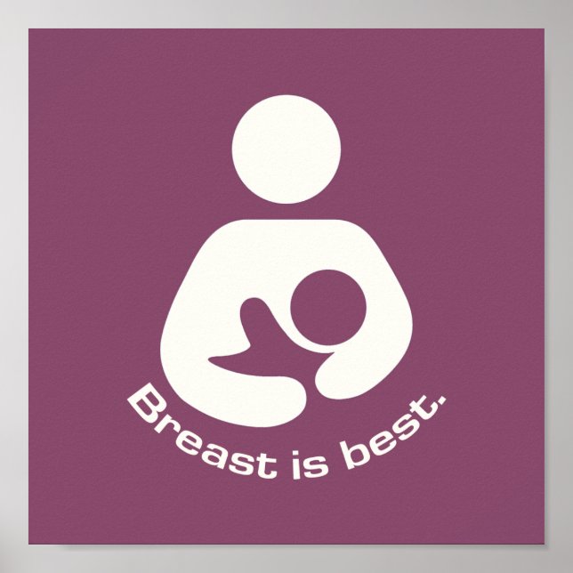 Breast är bästa ikon - Mauve Poster (Framsidan)
