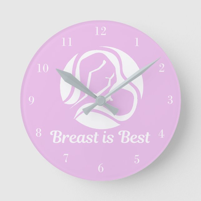 Breast är Best Amtation Consultant Office Rosa Rund Klocka (Framsida)