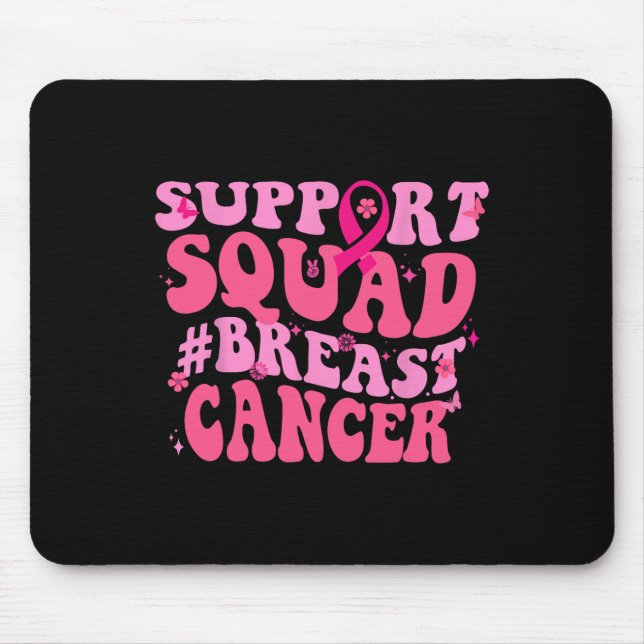 Breast Breast - Rosa Support Squad - medvetandegör Musmatta (Framsidan)