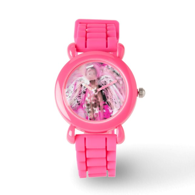 Breast Cancer Angel Glitter Watch Armbandsur (Framsida)