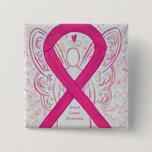 Breast Cancer Angel Shock rosa Awareness Ribbon St Knapp