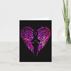Breast Cancer Angel Vingar Kort