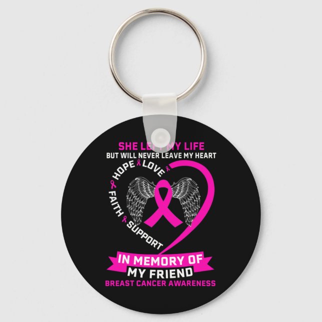Breast Cancer Awanress Nyckelring (Framsida)