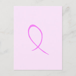Breast Cancer Awareness Anpassade Postcard Vykort