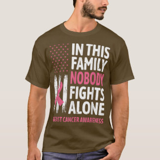 Breast Cancer Awareness Family Support Squad Breas T Shirt