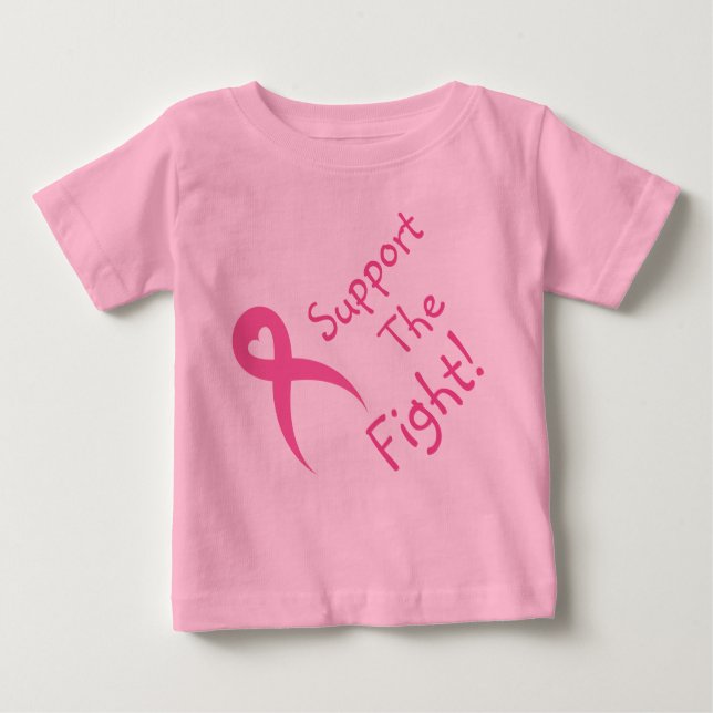 Breast Cancer Awareness Girl Tee Shirt (Framsida)