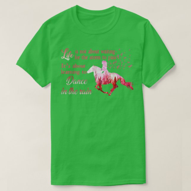 Breast Cancer Awareness Horse Ribbon Pink Gifts Wo T Shirt (Design framsida)