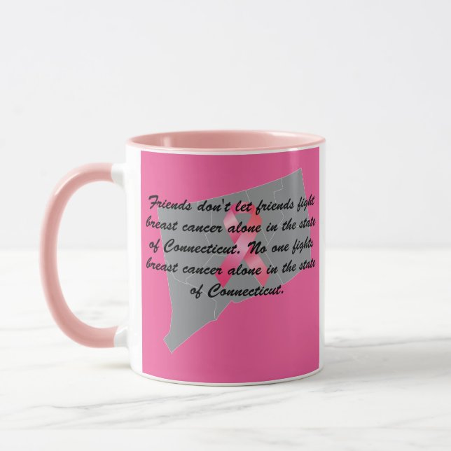 Breast Cancer Awareness in Connecticut  Mugg (Vänster)
