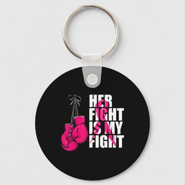 Breast Cancer Awareness Make Support Squad Nyckelring (Framsida)