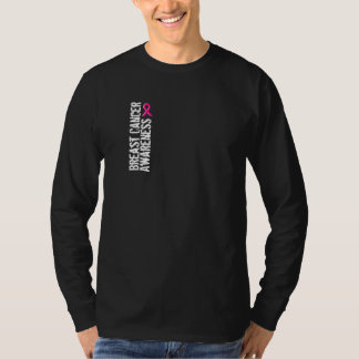 "Breast Cancer Awareness" Manar grundläggande Lång T Shirt