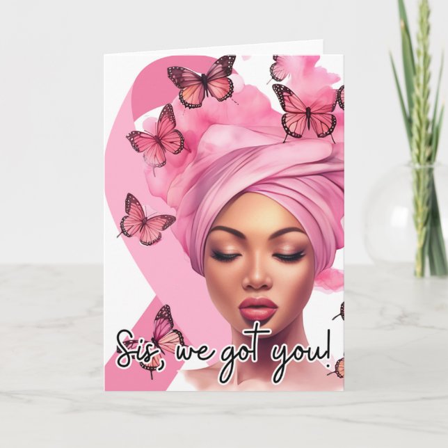 Breast Cancer Awareness Note Card Kort (Framsida)