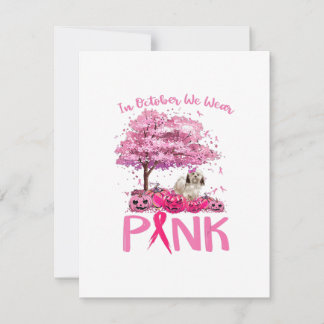 Breast Cancer Awareness October We Wear Pink With Inbjudningar