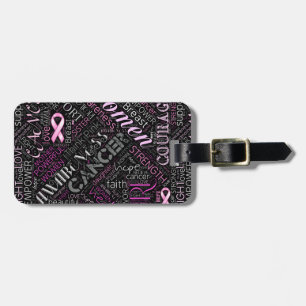 Breast Cancer Awareness Ord Cloud ID261 Bagagebricka