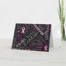 Breast Cancer Awareness Ord Cloud ID261 Kort