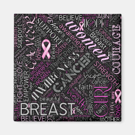 Breast Cancer Awareness Ord Cloud ID261 Magnet