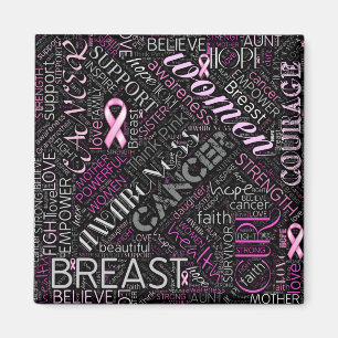 Breast Cancer Awareness Ord Cloud ID261 Magnet