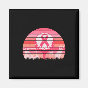 Breast Cancer Awareness Rosett band Golf Boll okto Magnet