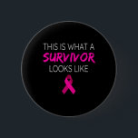 Breast Cancer Awareness Shirt Survivor Rosa Ribbon Knapp<br><div class="desc">Rosa Ribbon Gifts -  om bröstcancer</div>