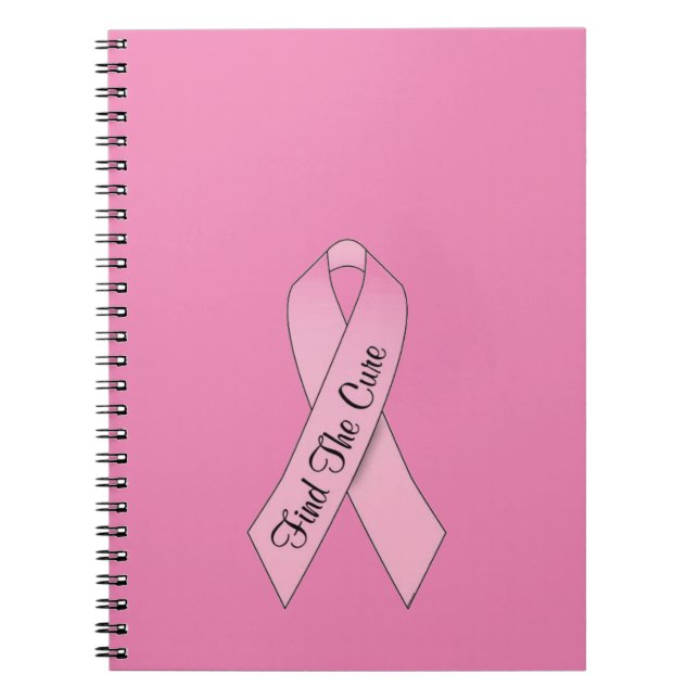Breast Cancer Awareness Spiral Photo Notebook Anteckningsbok (Framsidan)