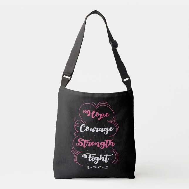 Breast Cancer Awareness Tote Axelväska (Framsida)