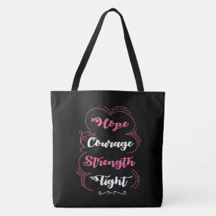 Breast Cancer Awareness Tote Tygkasse