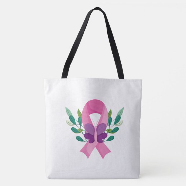Breast Cancer Awareness Tote Tygkasse (Framsida)