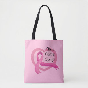 Breast Cancer Awareness Tote Tygkasse