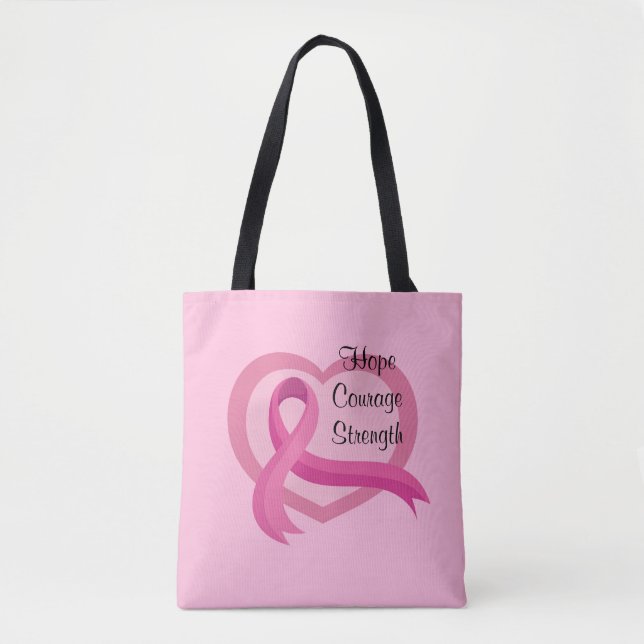 Breast Cancer Awareness Tote Tygkasse (Framsida)
