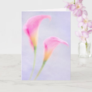 Breast Cancer Blommigt Rosa Greeting Card Kort