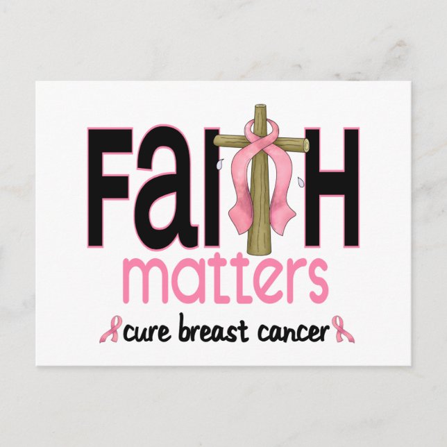 Breast Cancer Faith Matters Kor 1 Vykort (Framsida)