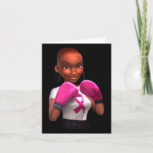 Breast Cancer Girl Boxing Warrior Breast Cancer Wo Kort