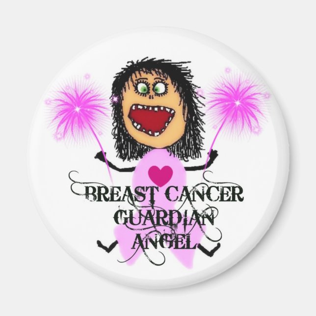 Breast Cancer Guardian Angel Magnet (Framsidan)