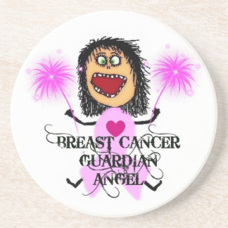 Breast Cancer Guardian Angel Underlägg Sandsten