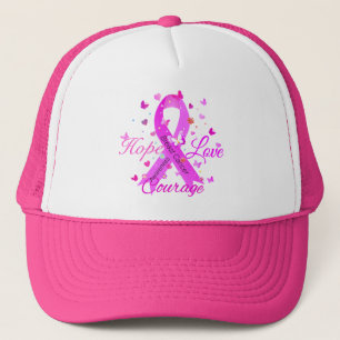 Breast Cancer Hope Kärlek Courage Keps