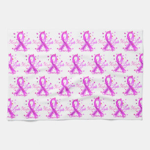 Breast Cancer Hope Kärlek Courage Kökshandduk