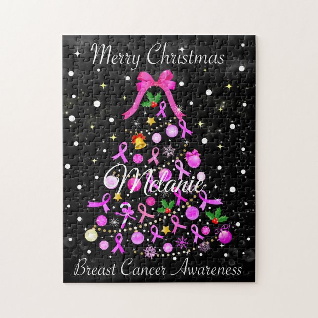Breast Cancer Julgran Pussel (Vertikal)