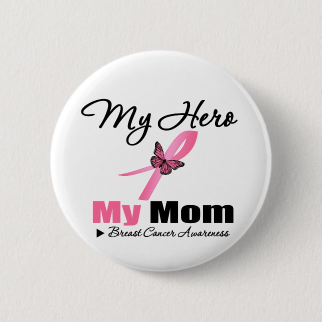 Breast Cancer My Hero My Mamma Knapp (Framsida)