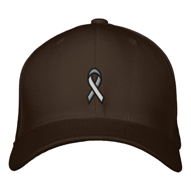Breast Cancer Pink Ribbon Broderad Keps (Framsida)